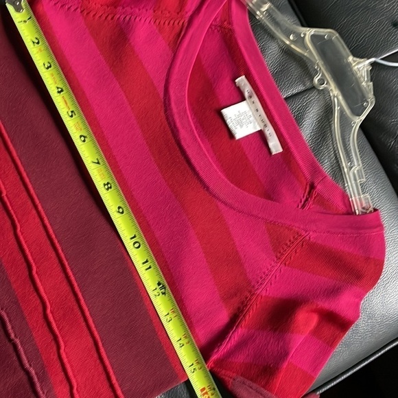 Max Studio Sweater Dress Size M Multicolor Stripes Business Feminine Effortless - Picture 13 of 14